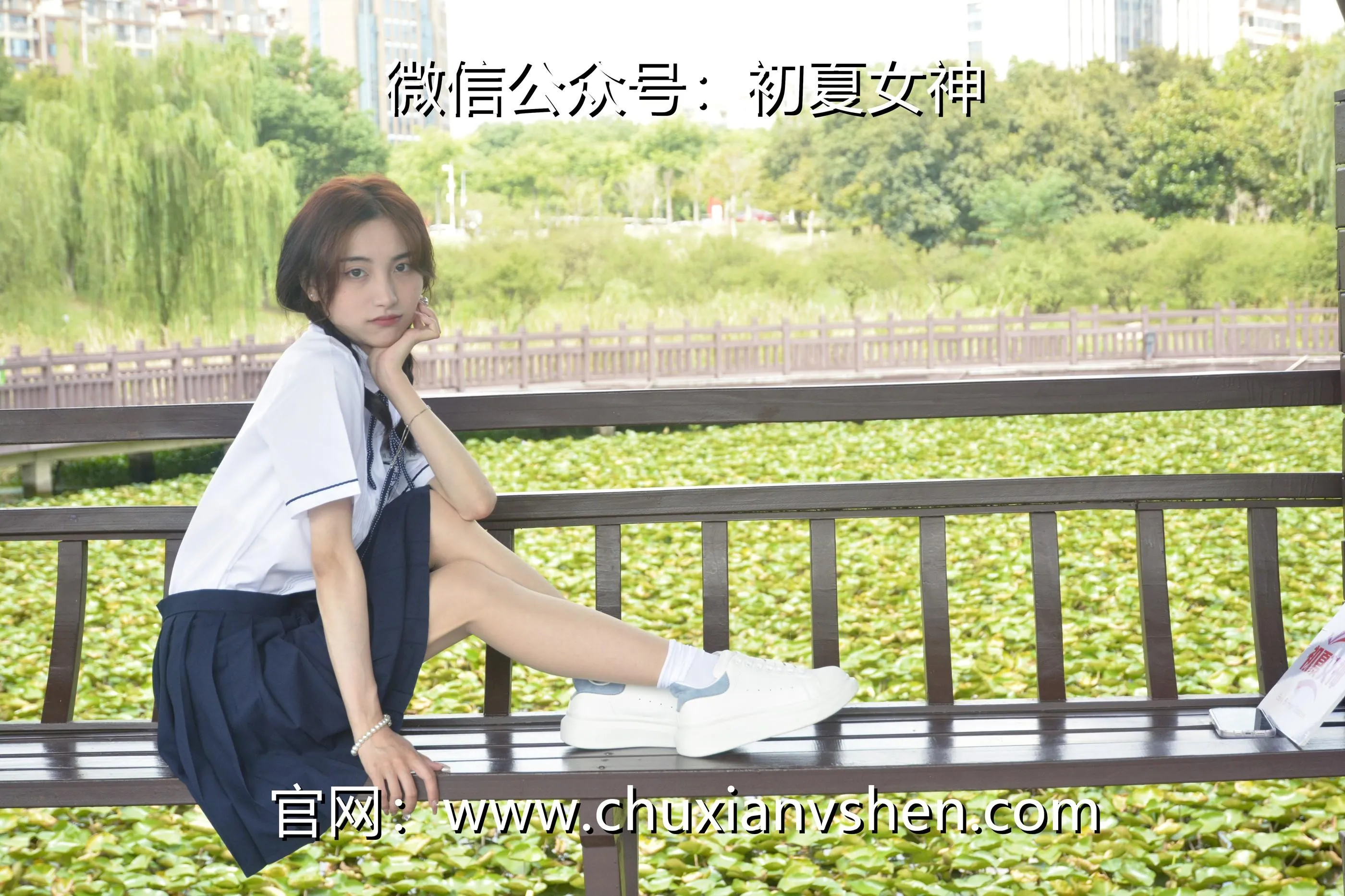 初夏女神 NO.027 柒柒 职高校服 [140P]插图7